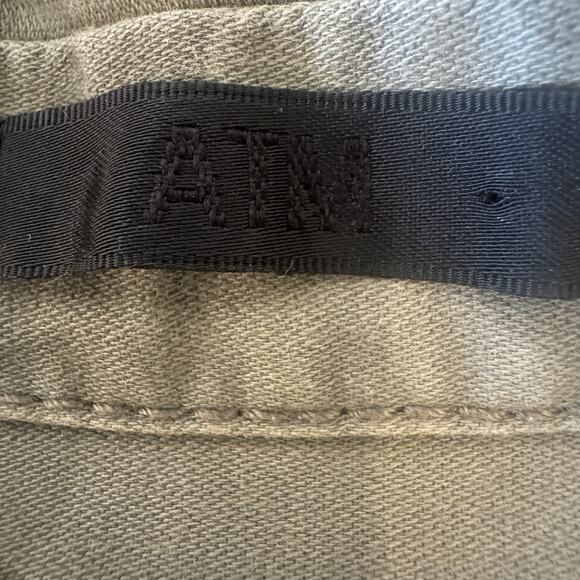 ATM Anthony Thomas Melillo Shirt Dress S Camo Pockets Stretch Cotton Military - Picture 10 of 15